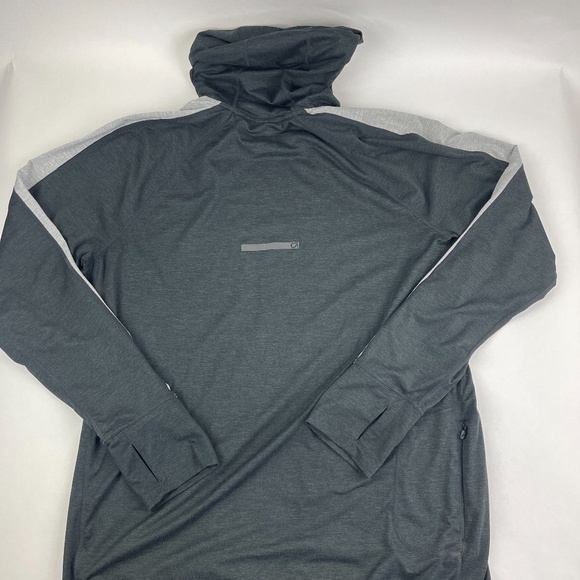 Gapfit Brushed Tech Jersy Hoodie Womens Large Gray - Picture 8 of 9